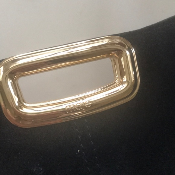 Maje Mini M Suede Crossbody Bag with Gold accent - Picture 6 of 9